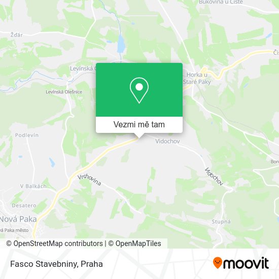 Fasco Stavebniny mapa