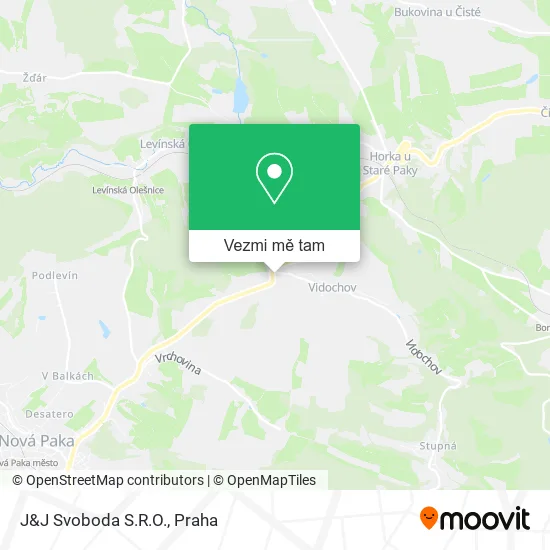 J&J Svoboda S.R.O. mapa