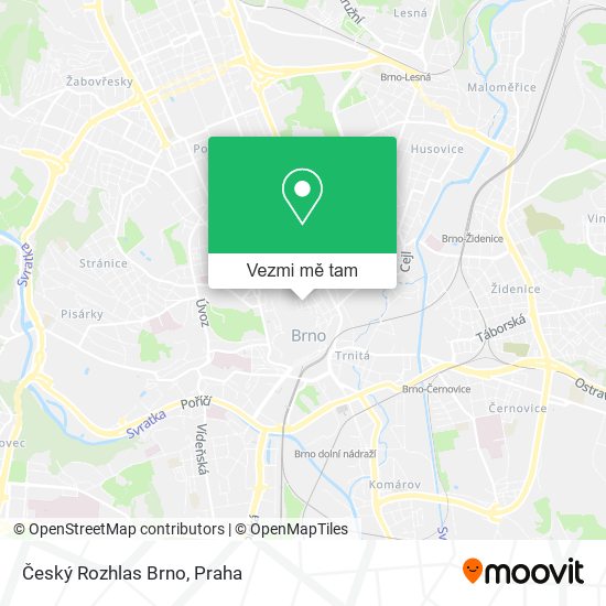 Český Rozhlas Brno mapa