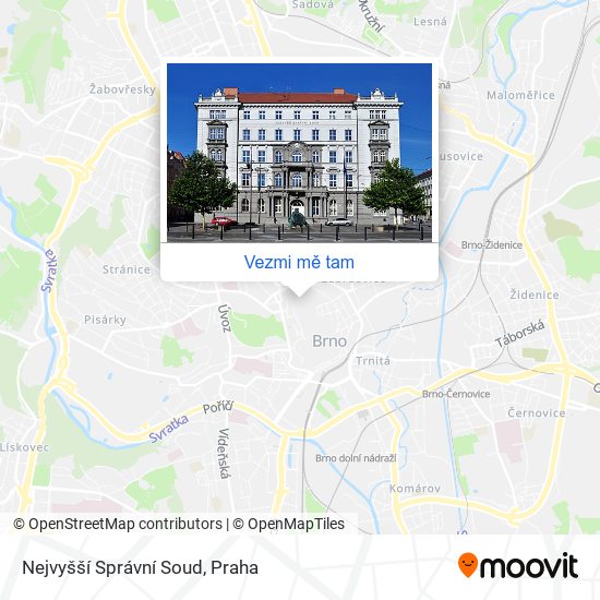 Nejvyšší Správní Soud mapa