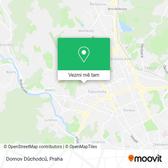 Domov Důchodců mapa