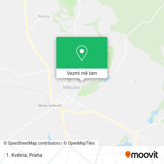 1. Května mapa