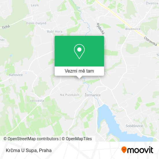Krčma U Supa mapa