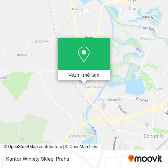 Kantor Winiety Sklep mapa