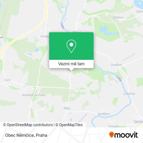 Obec Němčice mapa