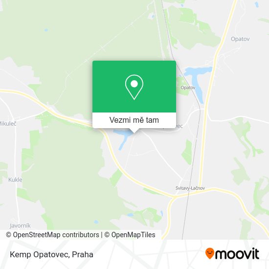 Kemp Opatovec mapa