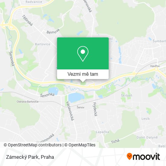 Zámecký Park mapa