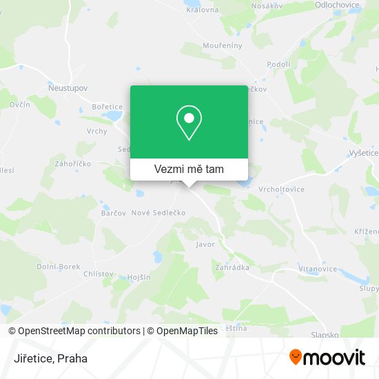 Jiřetice mapa