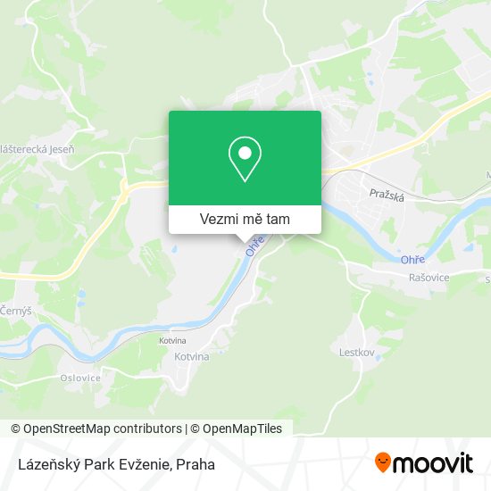 Lázeňský Park Evženie mapa