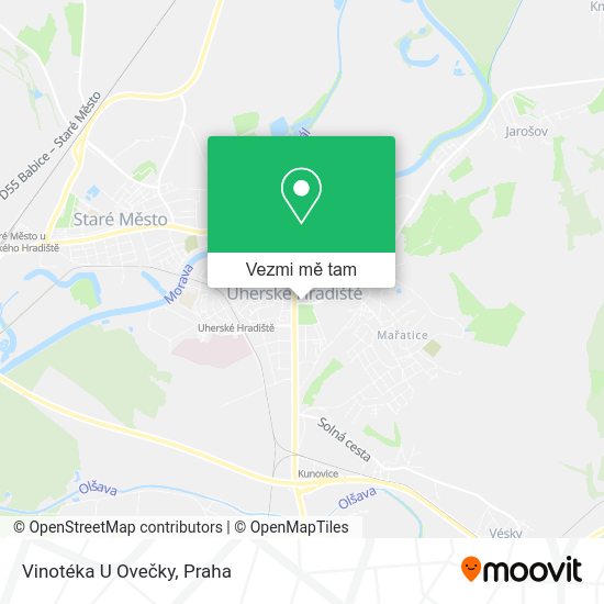 Vinotéka U Ovečky mapa