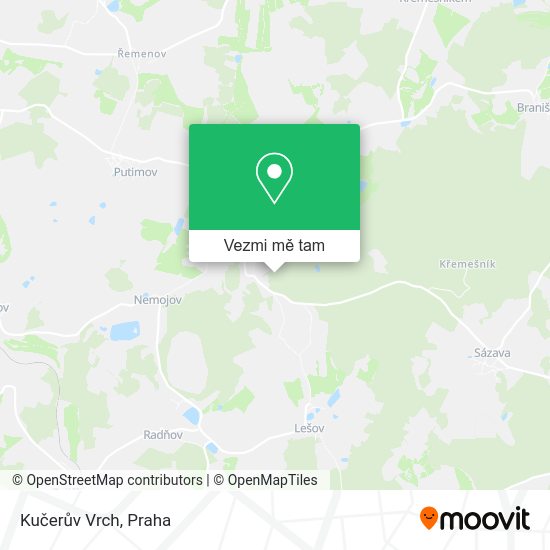 Kučerův Vrch mapa