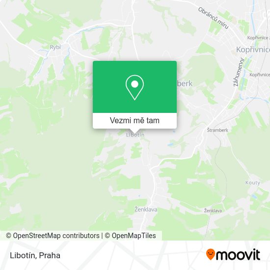 Libotín mapa