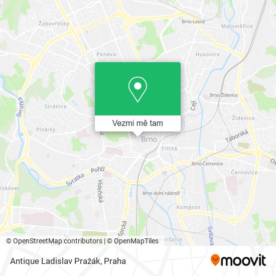 Antique Ladislav Pražák mapa