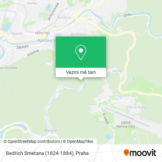 Bedřich Smetana (1824-1884) mapa