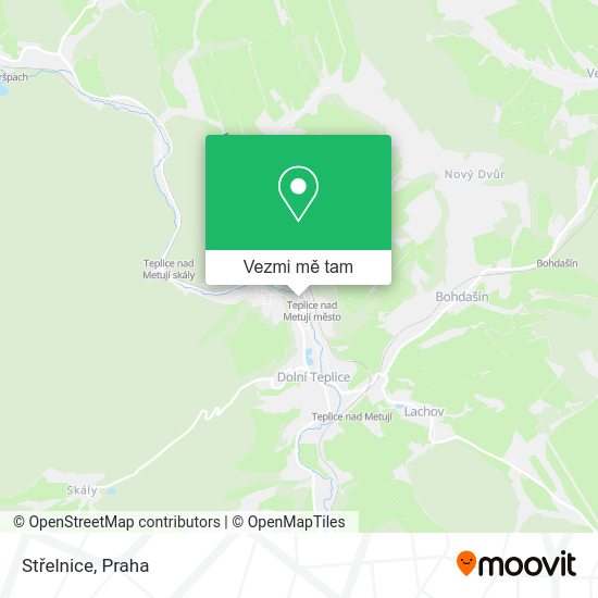 Střelnice mapa