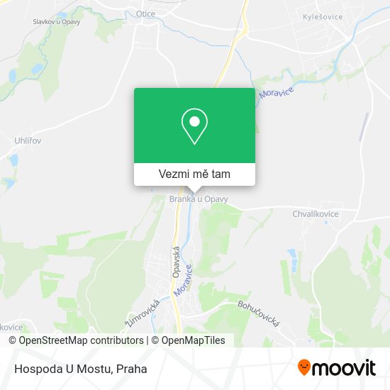 Hospoda U Mostu mapa