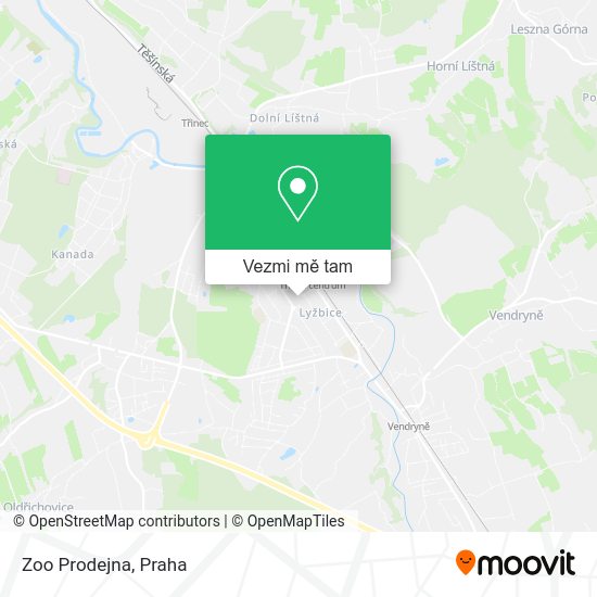 Zoo Prodejna mapa