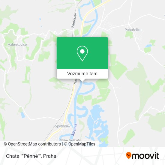 Chata ""Pěnné"" mapa
