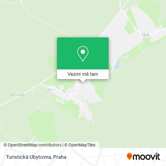 Turistická Ubytovna mapa