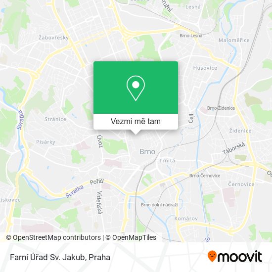 Farní Úřad Sv. Jakub mapa