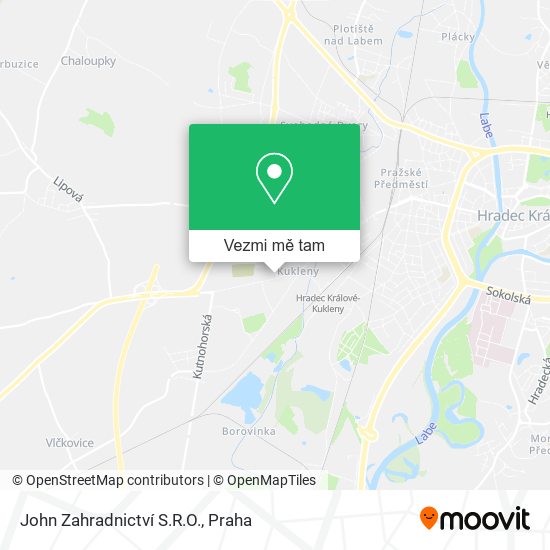 John Zahradnictví S.R.O. mapa