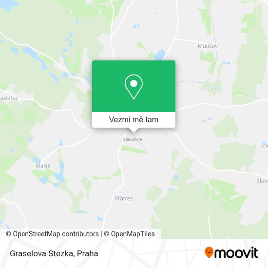 Graselova Stezka mapa