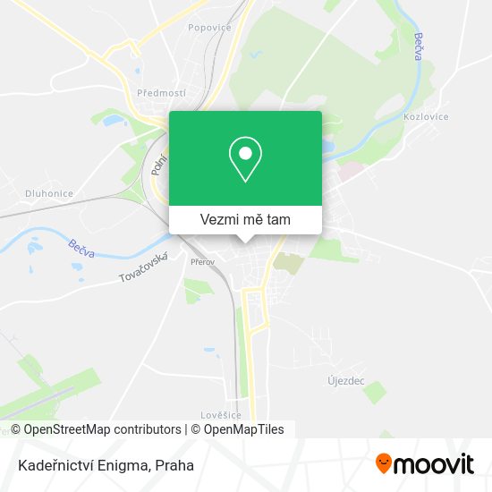 Kadeřnictví Enigma mapa