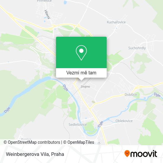 Weinbergerova Vila mapa