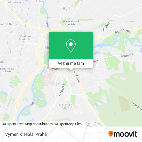 Výmeník Tepla mapa