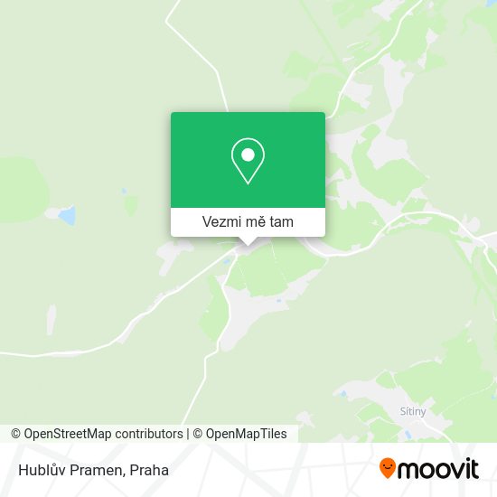 Hublův Pramen mapa