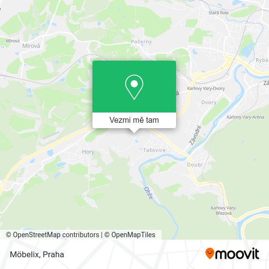 Möbelix mapa