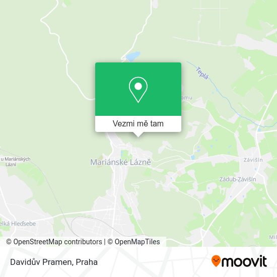 Davidův Pramen mapa