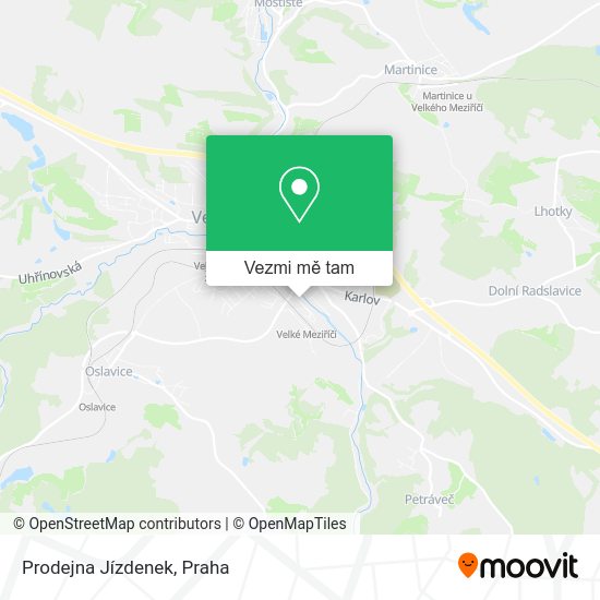 Prodejna Jízdenek mapa