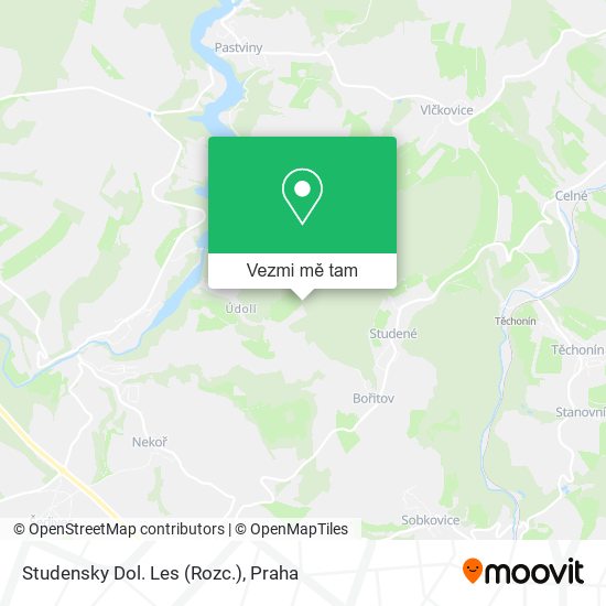 Studensky Dol. Les (Rozc.) mapa