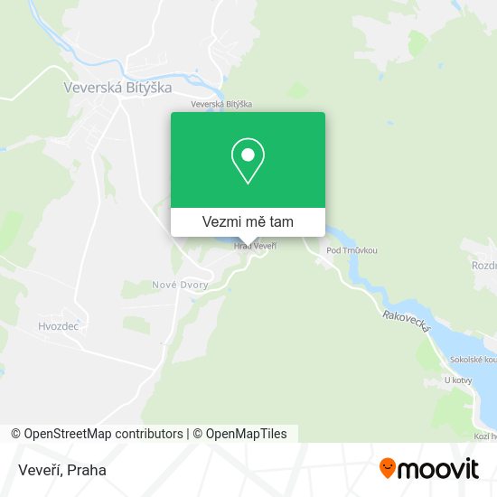 Veveří mapa