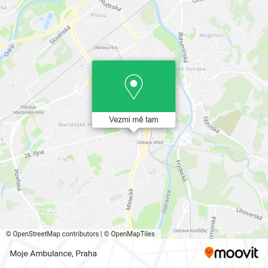 Moje Ambulance mapa