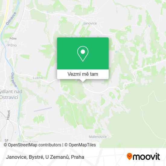 Janovice, Bystré, U Zemanů mapa