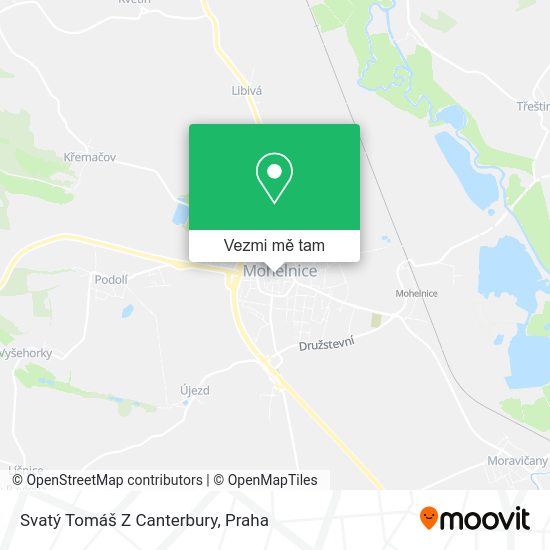 Svatý Tomáš Z Canterbury mapa