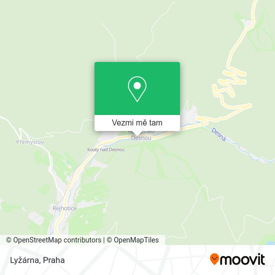 Lyžárna mapa