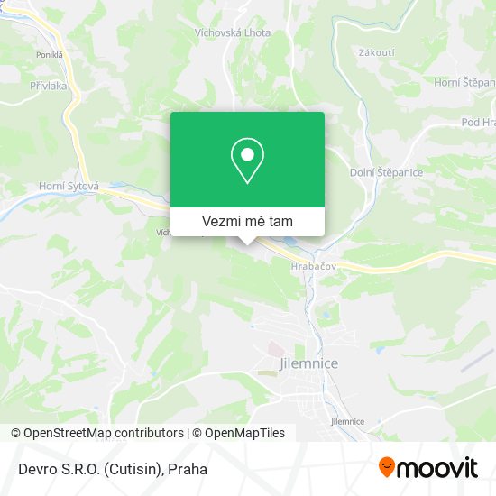 Devro S.R.O. (Cutisin) mapa