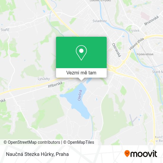 Naučná Stezka Hůrky mapa
