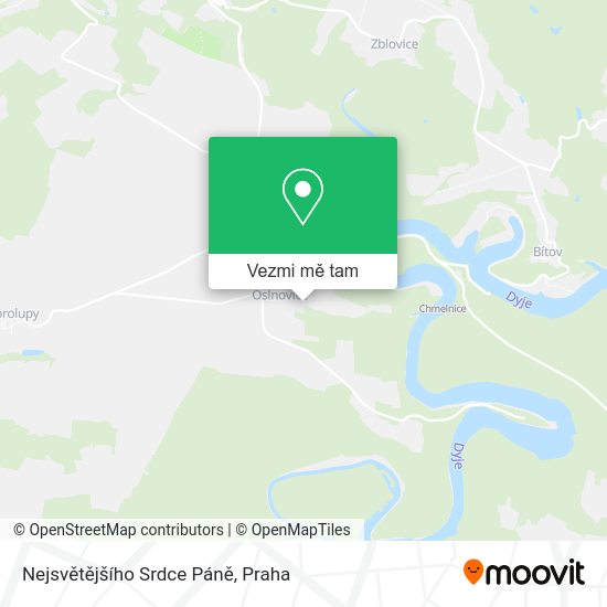 Nejsvětějšího Srdce Páně mapa