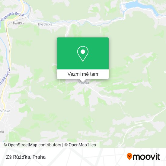 Zš Růžďka mapa