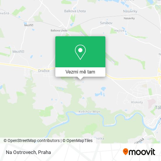 Na Ostrovech mapa