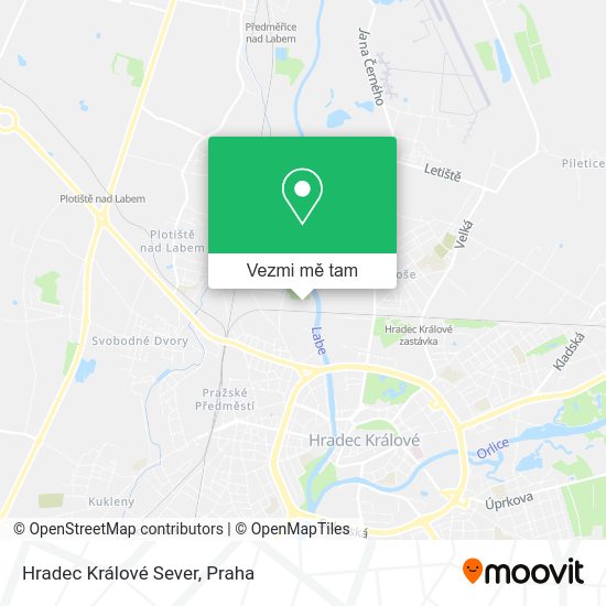 Hradec Králové Sever mapa