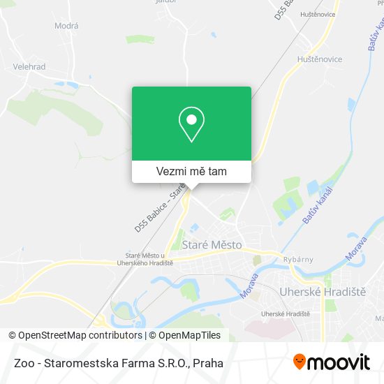 Zoo - Staromestska Farma S.R.O. mapa