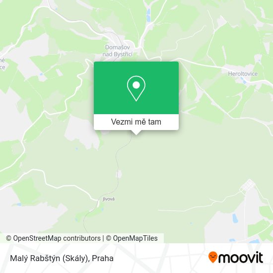 Malý Rabštýn (Skály) mapa