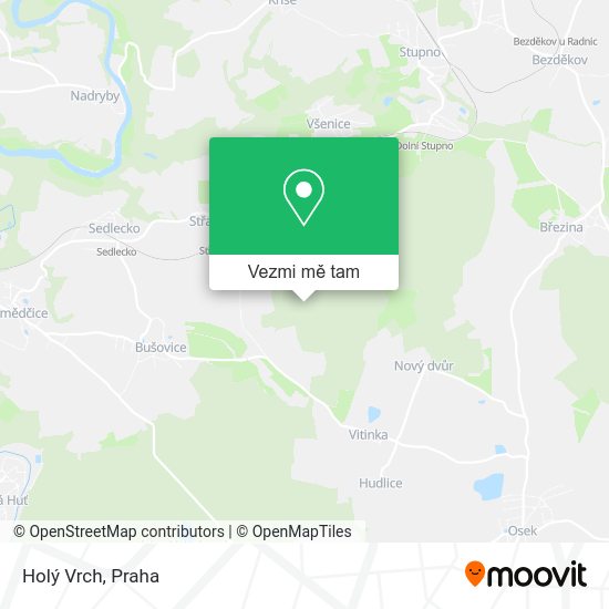 Holý Vrch mapa