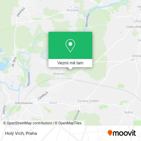 Holý Vrch mapa