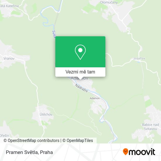Pramen Světla mapa